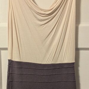 Forever 21 Cream and Gray Mini Dress